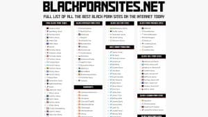 This is a picture of the website: blackpornsites.net