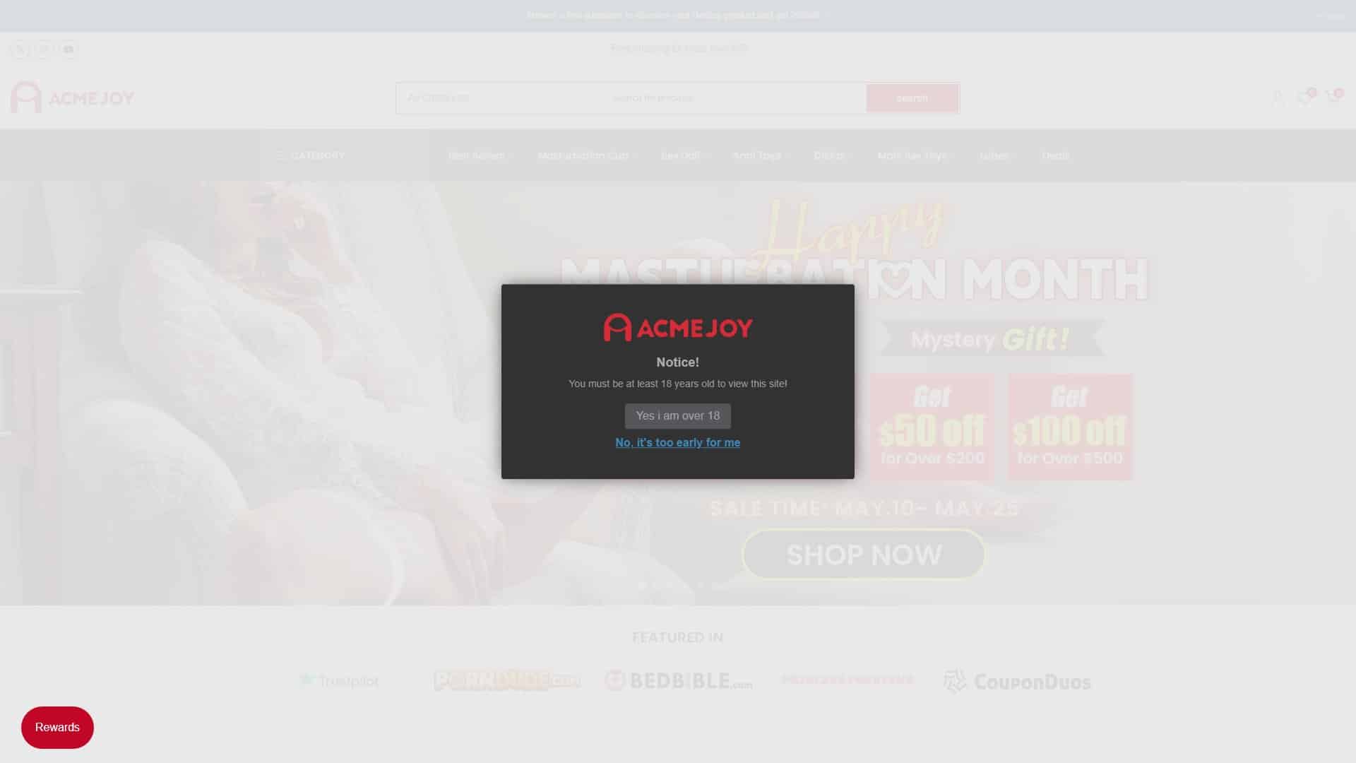 Screenshot of Acmejoy