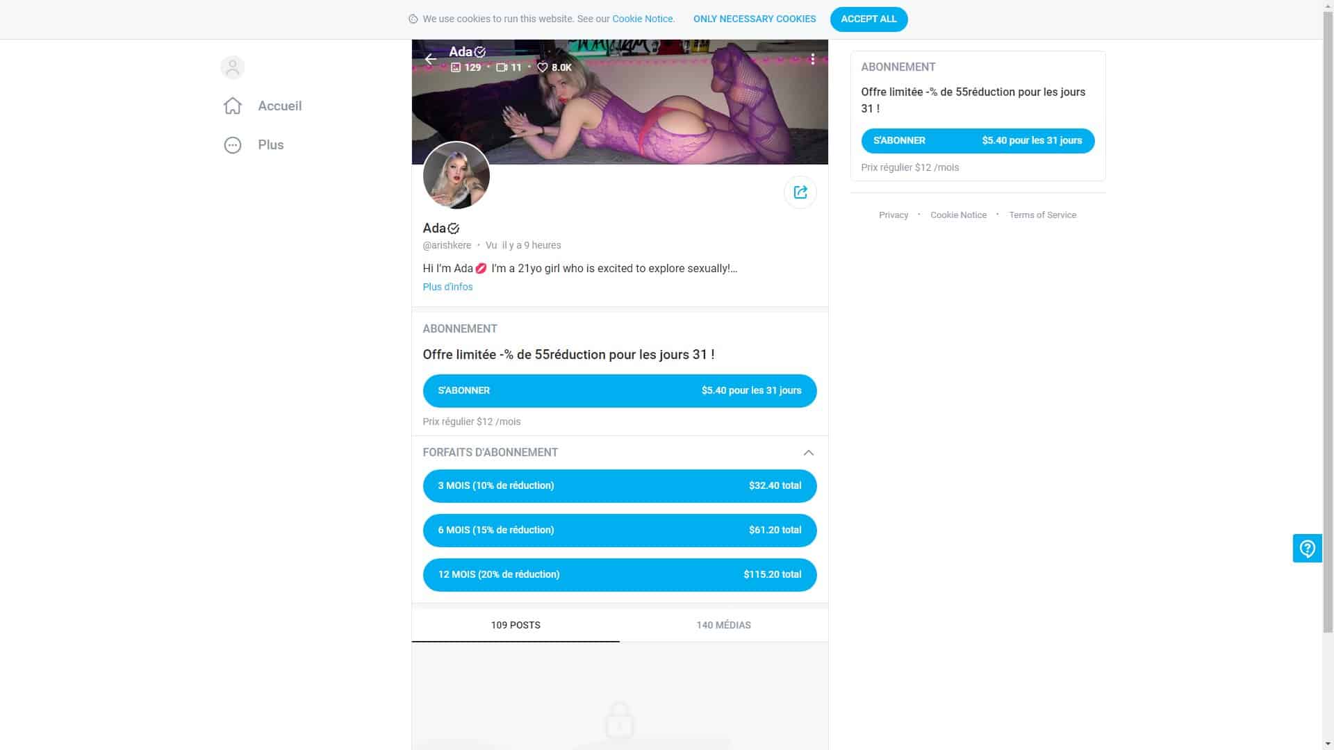 Screenshot of Ada