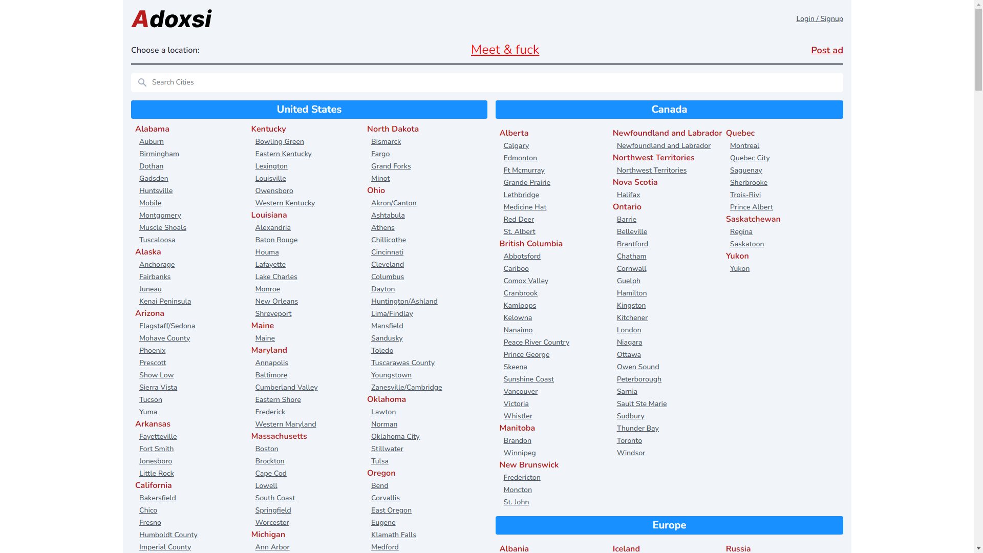 Screenshot of Adoxsi