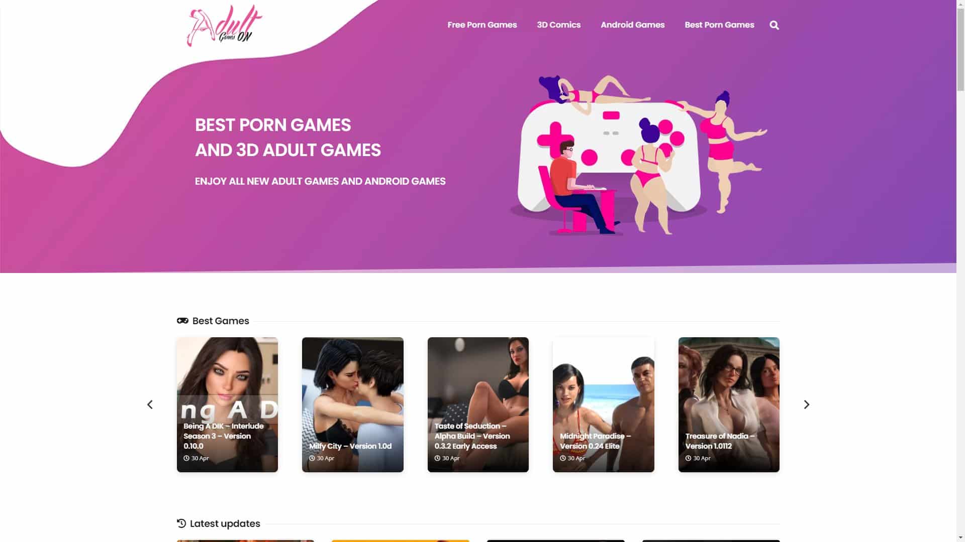 Screenshot of Adultgameson