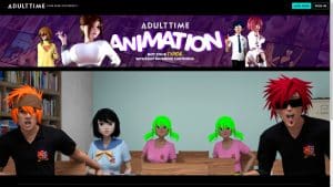 This is the : Adulttime-Animation-homepage