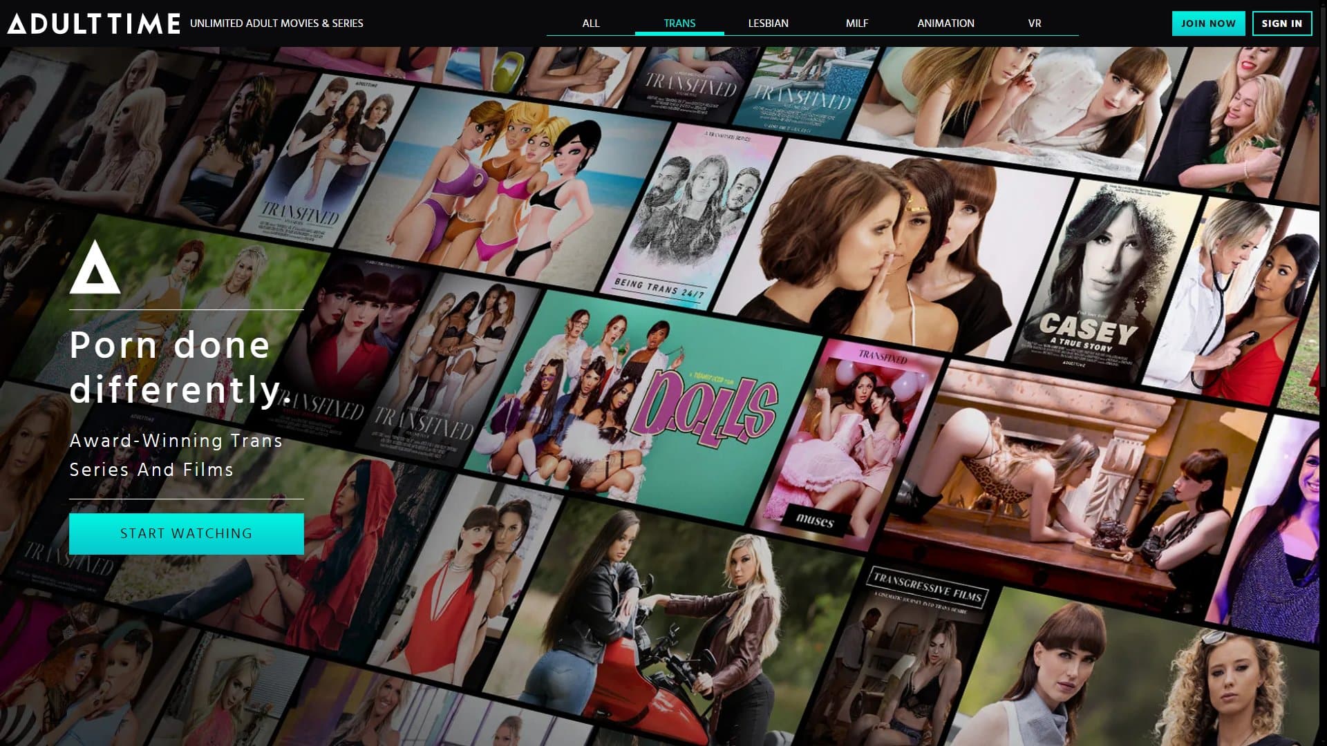 Screenshot of Adulttime Trans