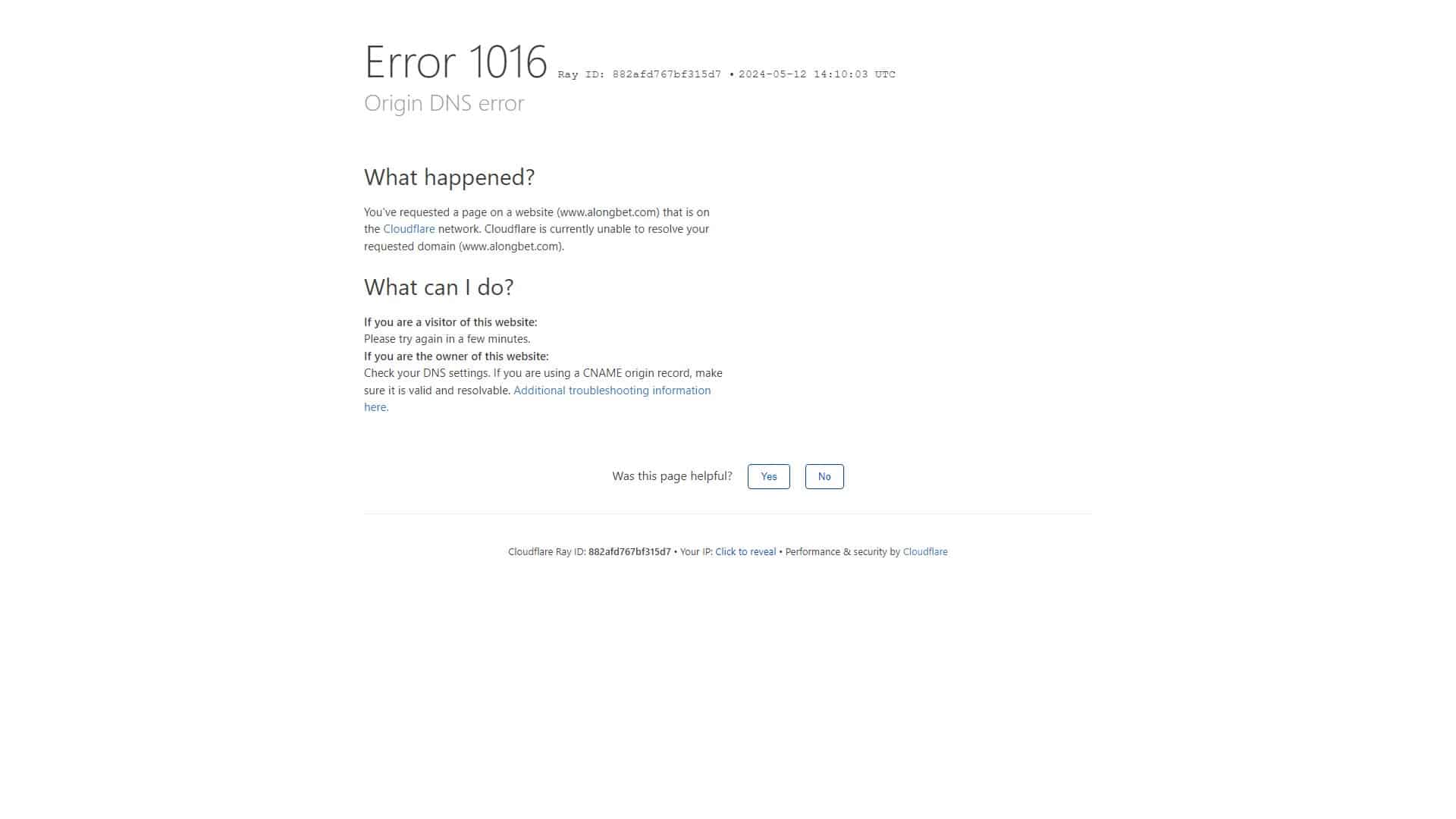 Screenshot of Alongbet