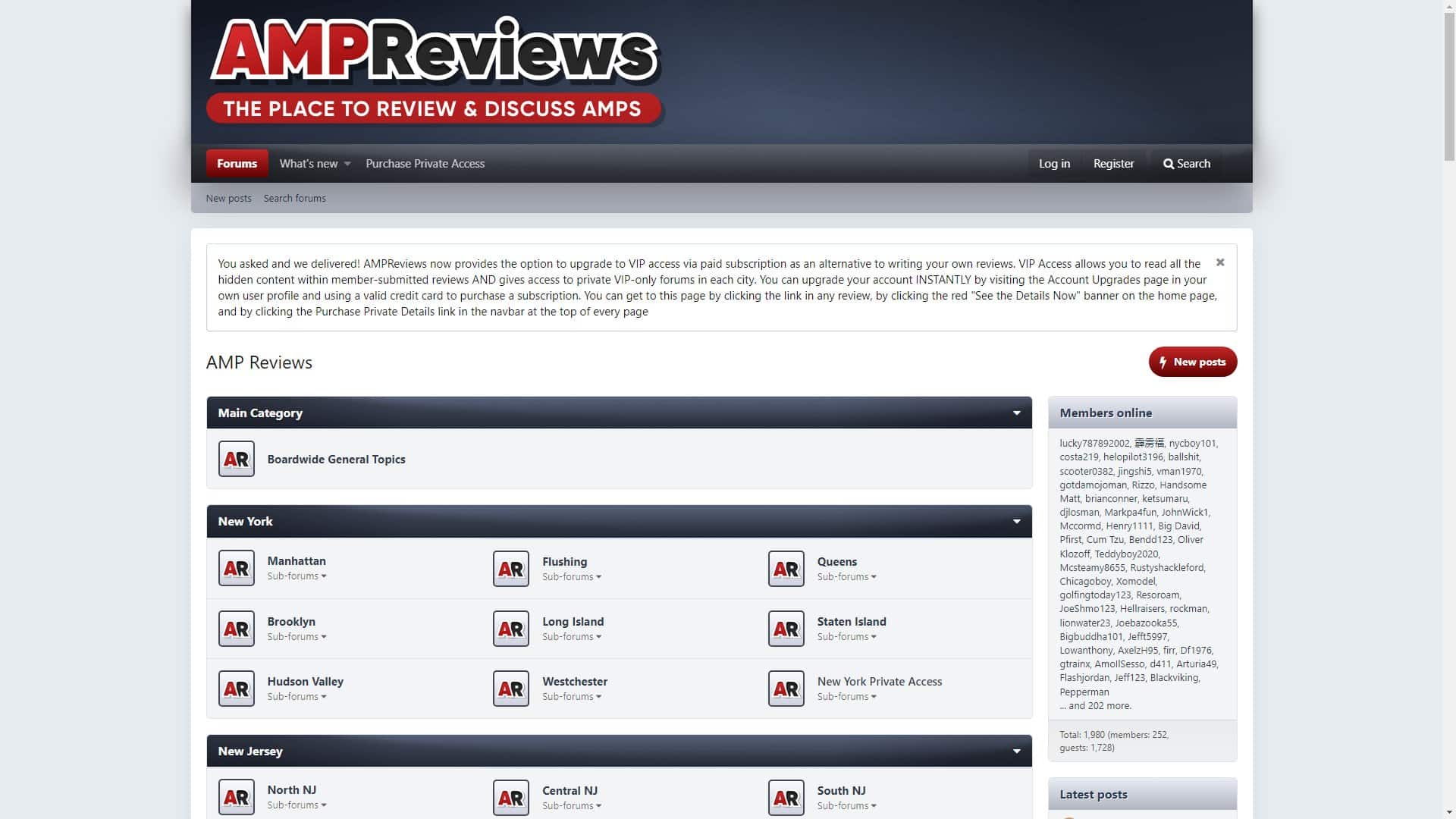 Screenshot of Amp Reviews
