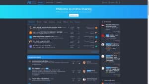 This is the : Anime-Sharing-homepage