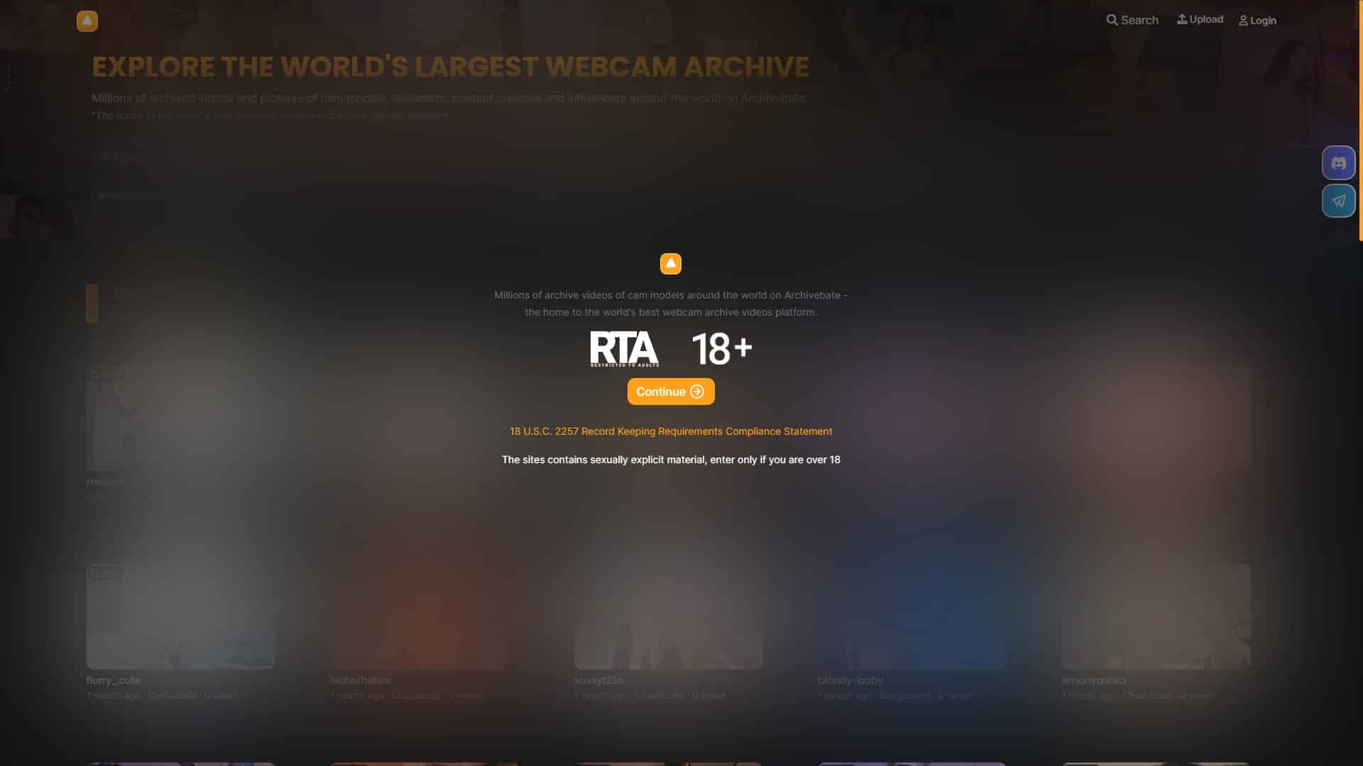 Screenshot of Archivebate