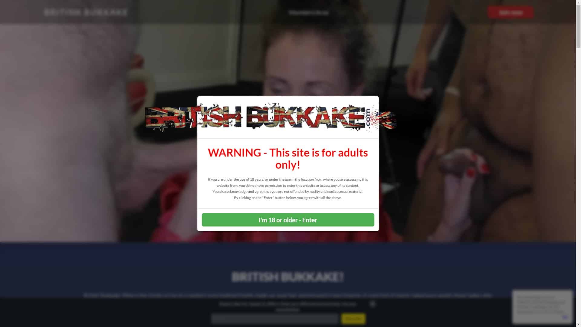Screenshot of British Bukkake