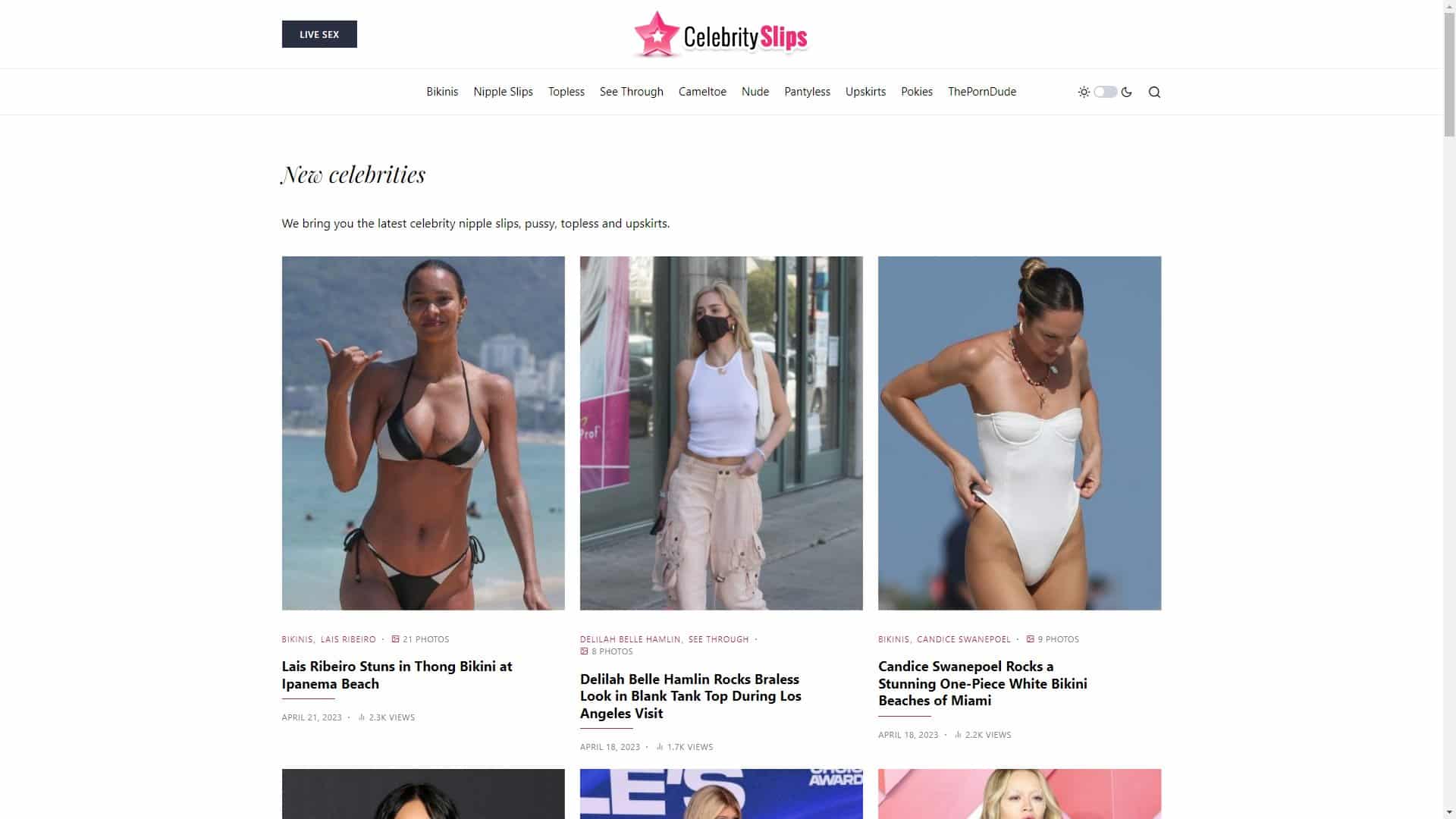 Screenshot of Celebrity Slips