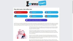 This is the : Cfwives-homepage