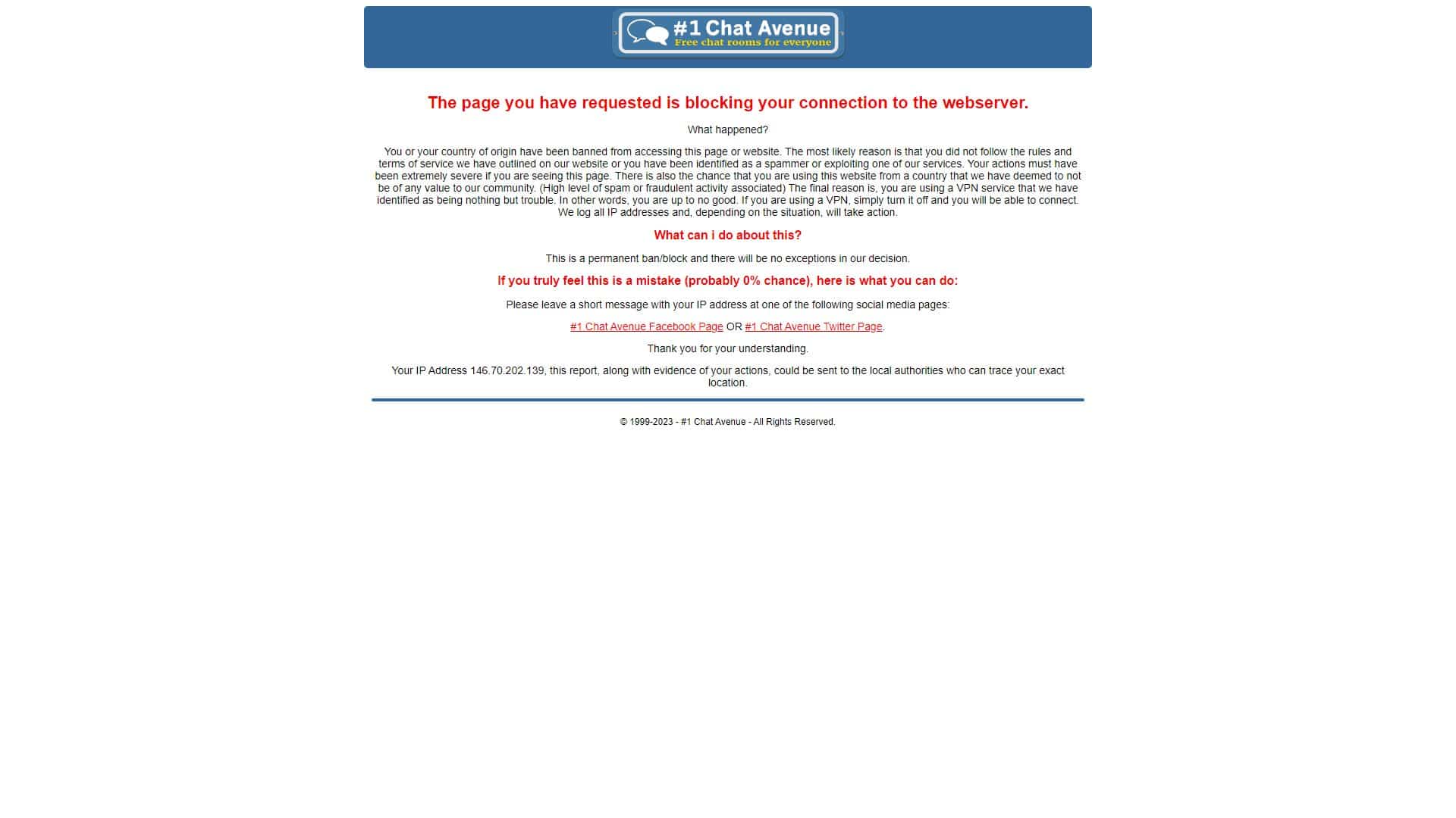 Screenshot of Chat Avenue