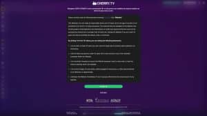 This is the : Cherry.Tv-homepage