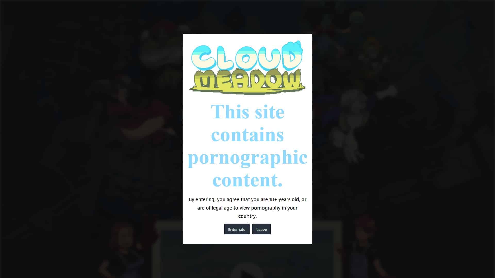 Screenshot of Cloud Meadow