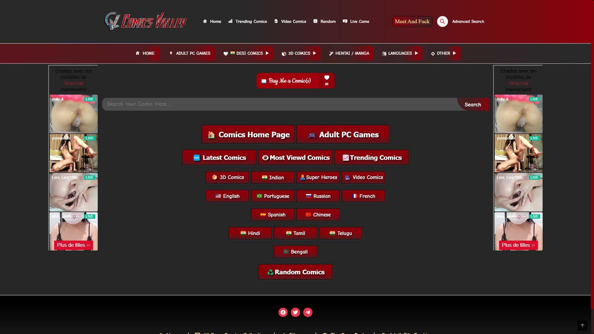Screenshot of Comicsvalley