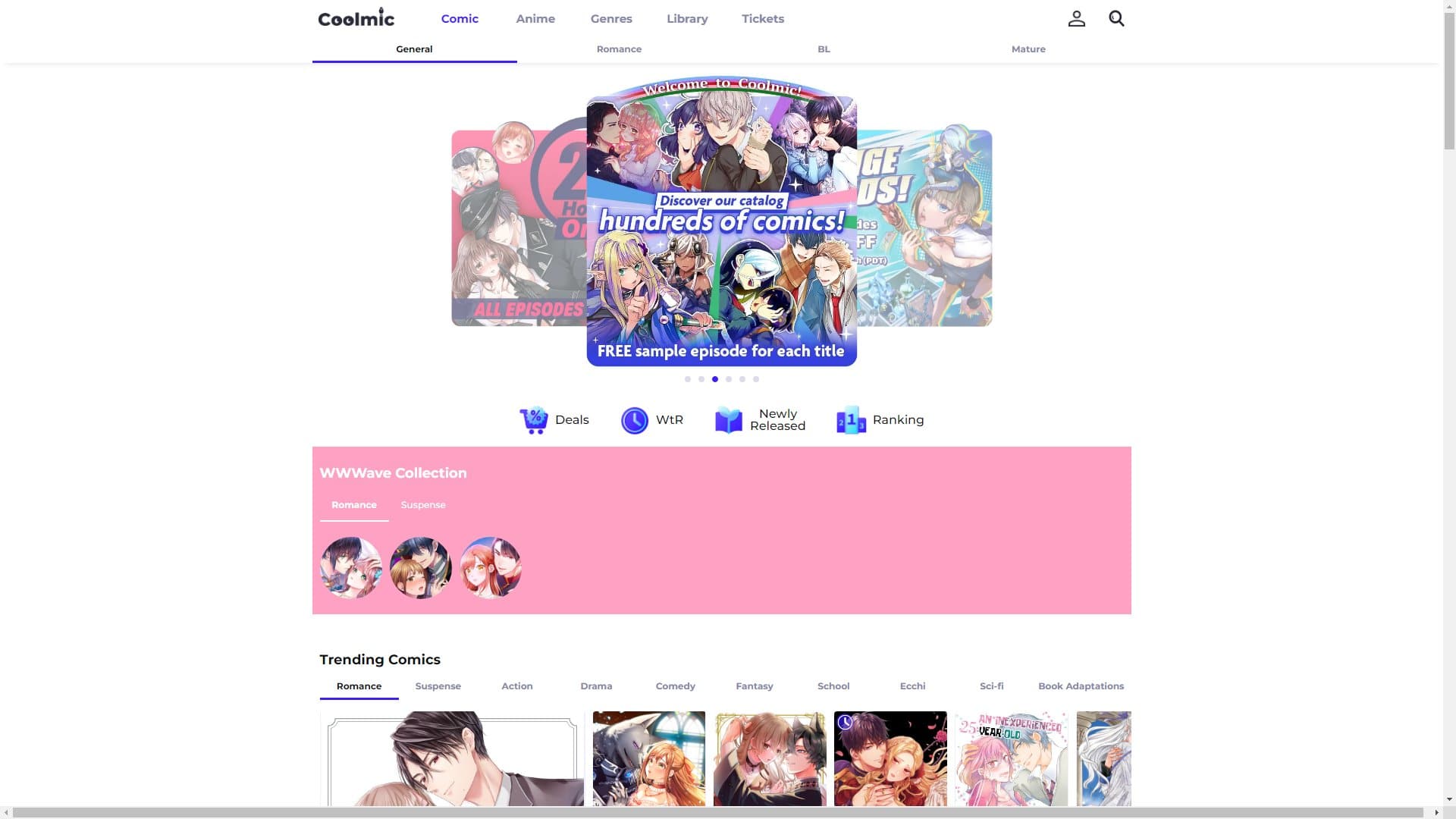 Screenshot of Coolmic