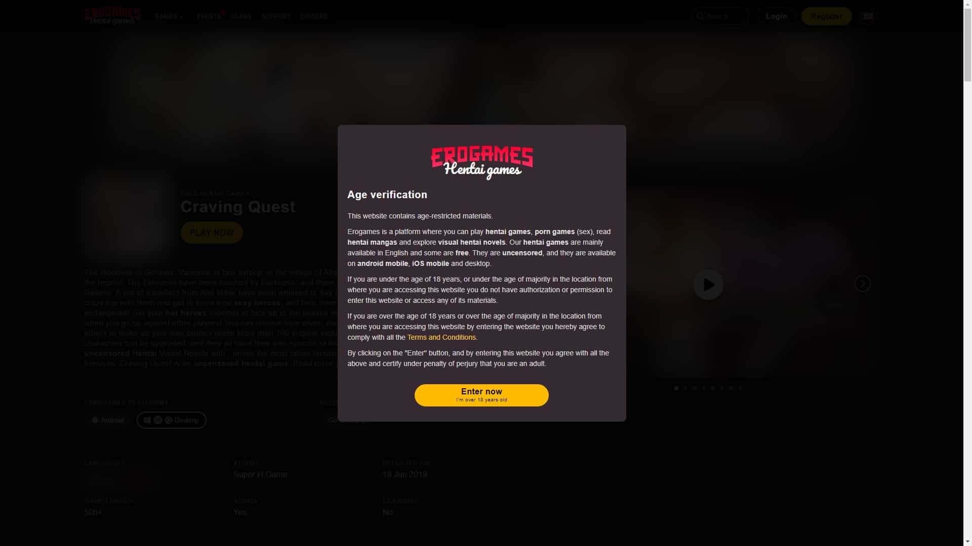 Screenshot of Craving Quest