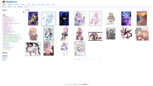 This is the : Danbooru-homepage