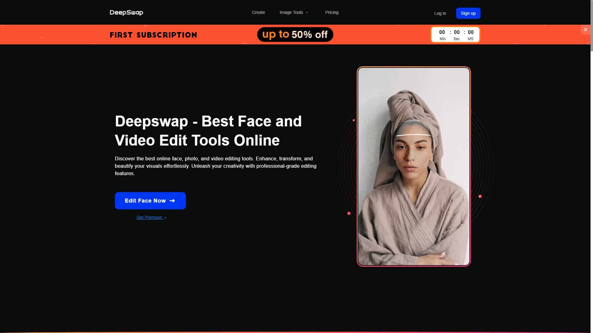 Screenshot of Deepswap (Fake)
