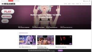 This is the : Dikgames-homepage