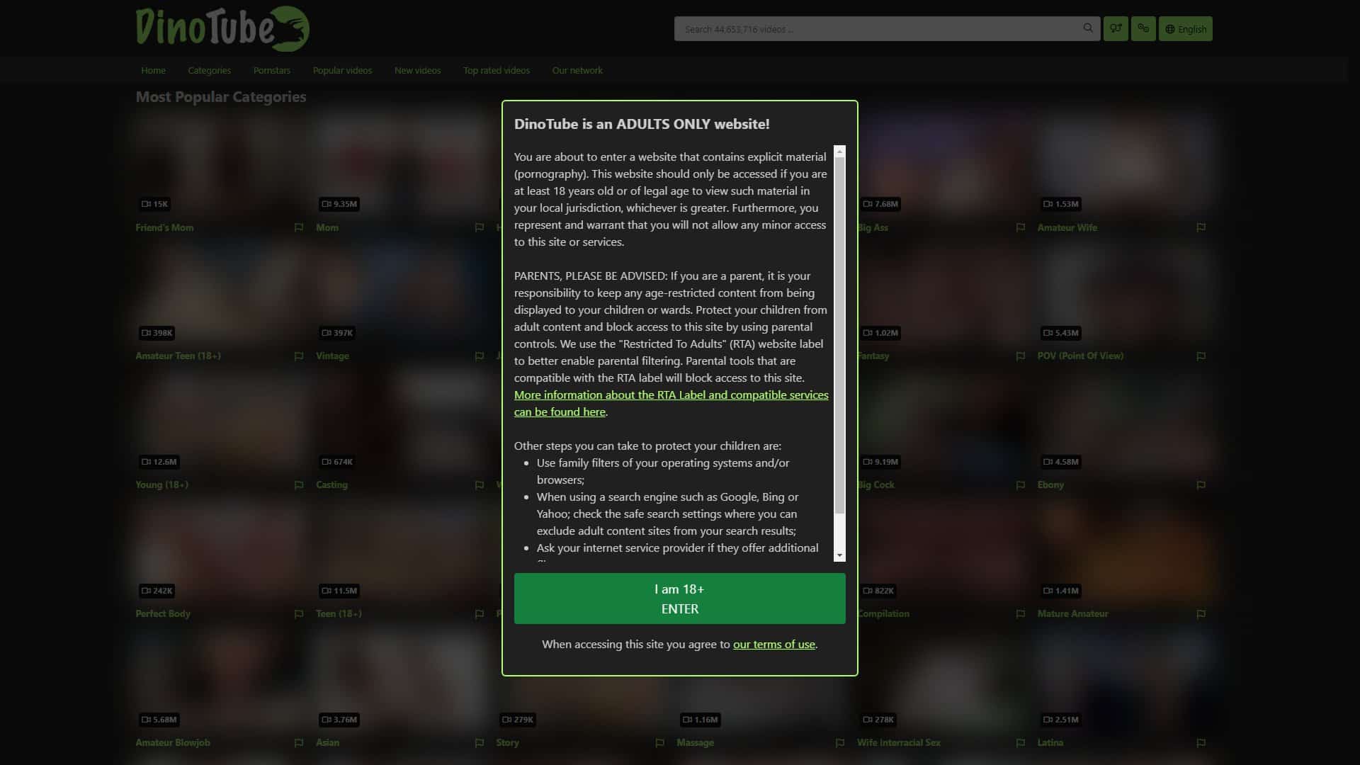 Screenshot of Dinotube