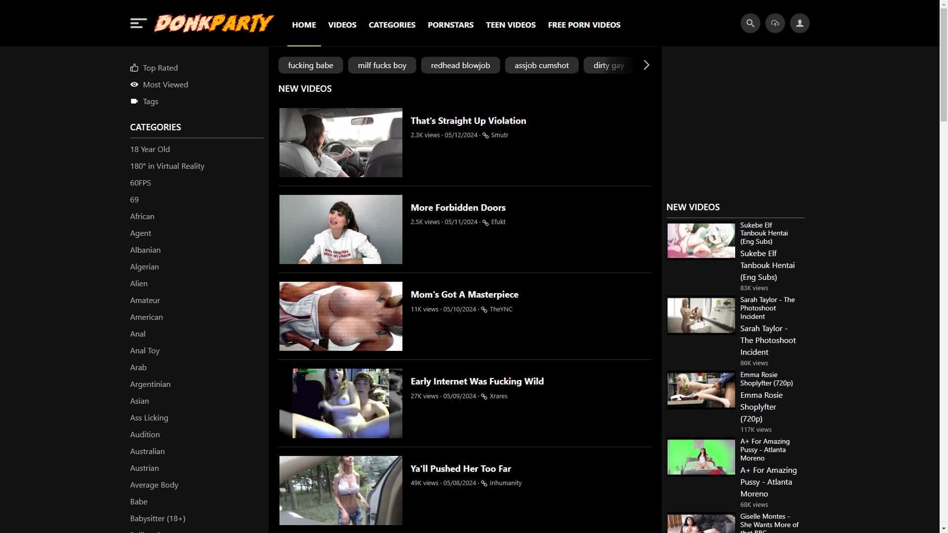 Screenshot of Donkparty