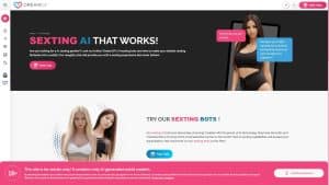 This is the : Dreamgf-Ai-homepage