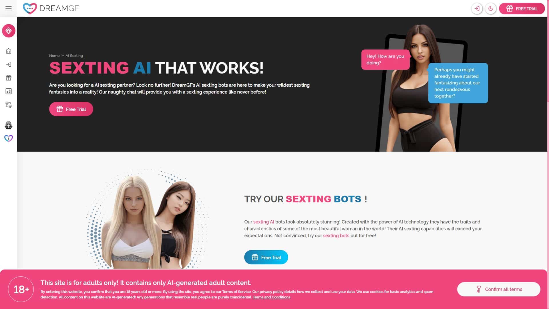 Screenshot of Dreamgf (Ai)