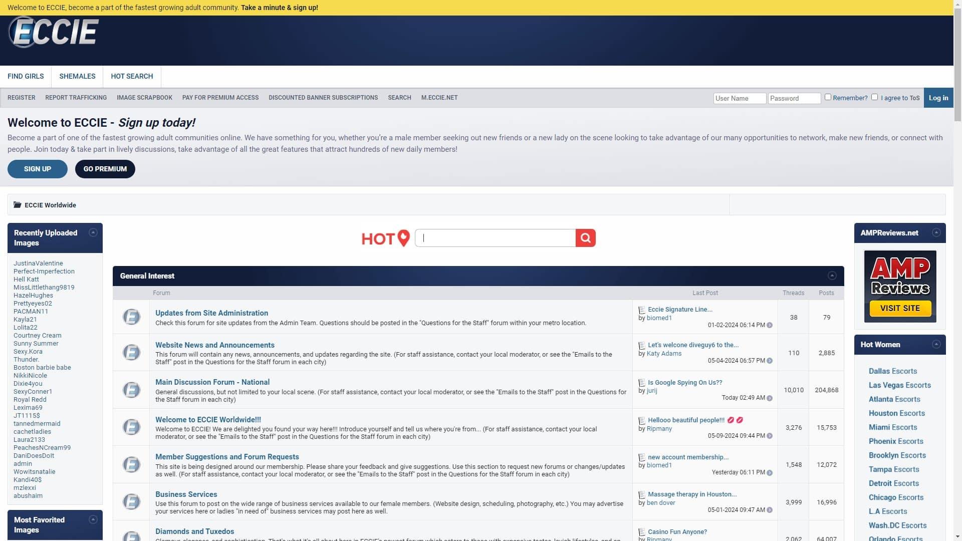 Screenshot of Eccie