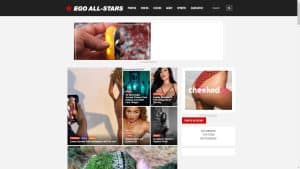 This is the : Egoallstars-homepage