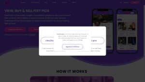 This is the : Feetfinder-homepage