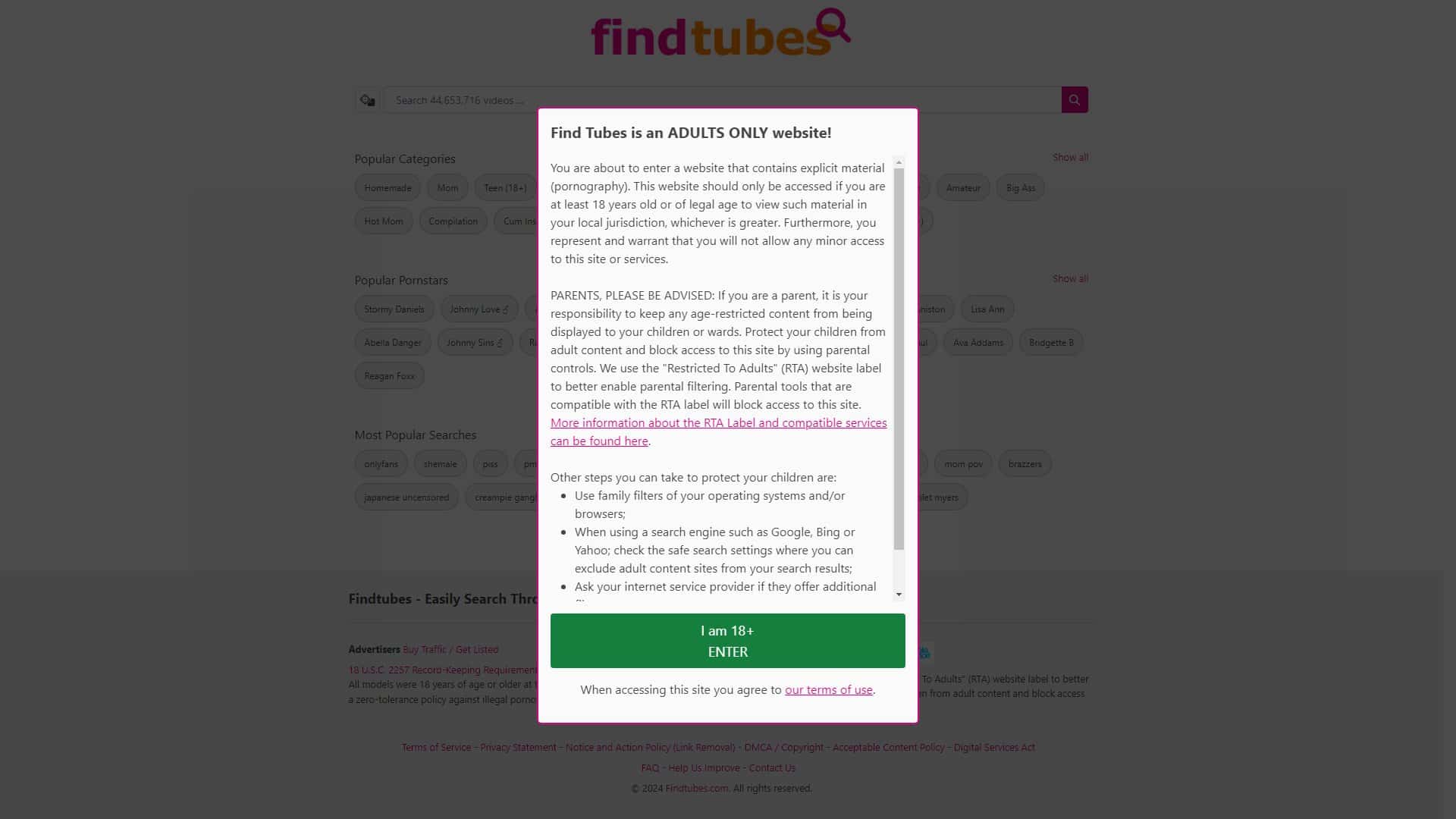 Screenshot of Findtubes