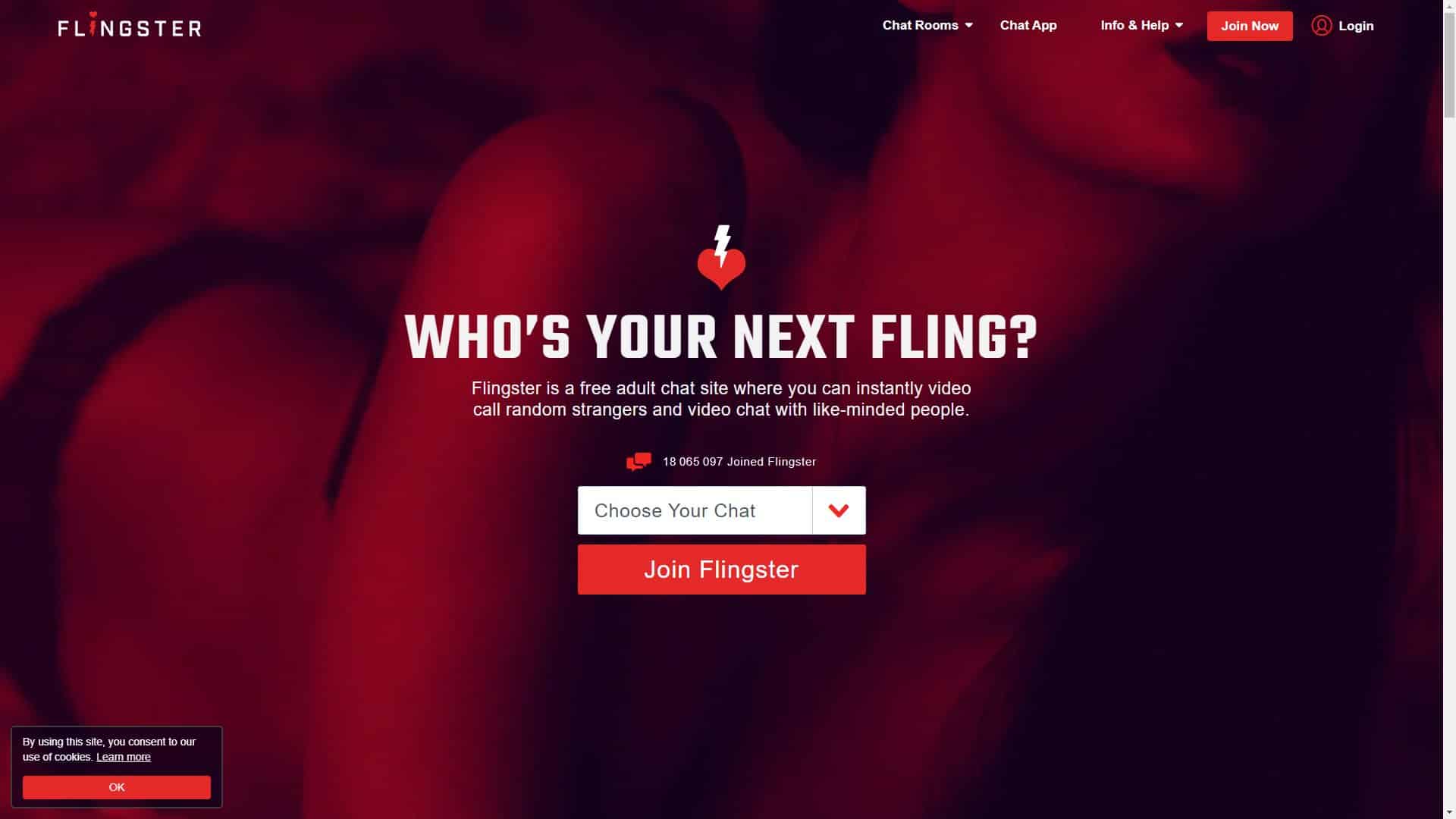 Screenshot of Flingster