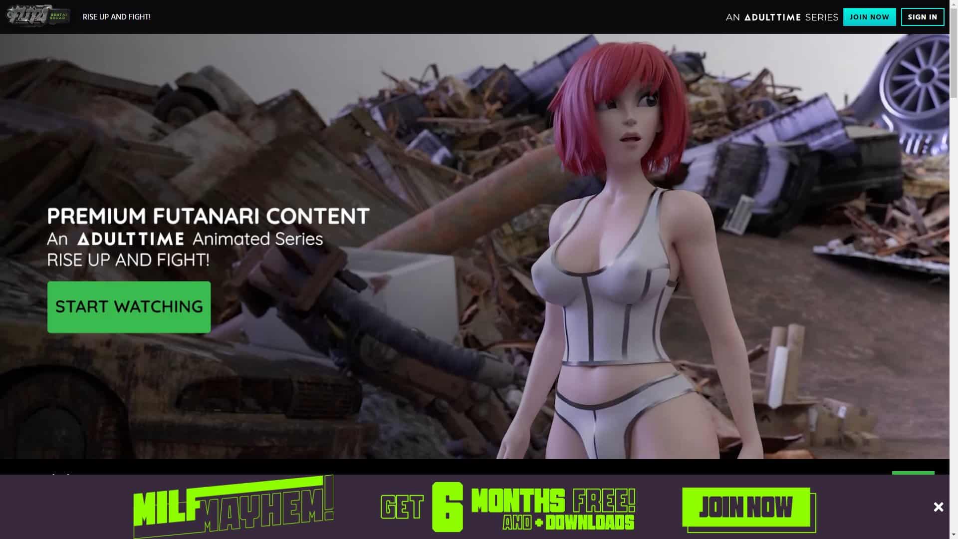 Screenshot of Futa Sentai Squad