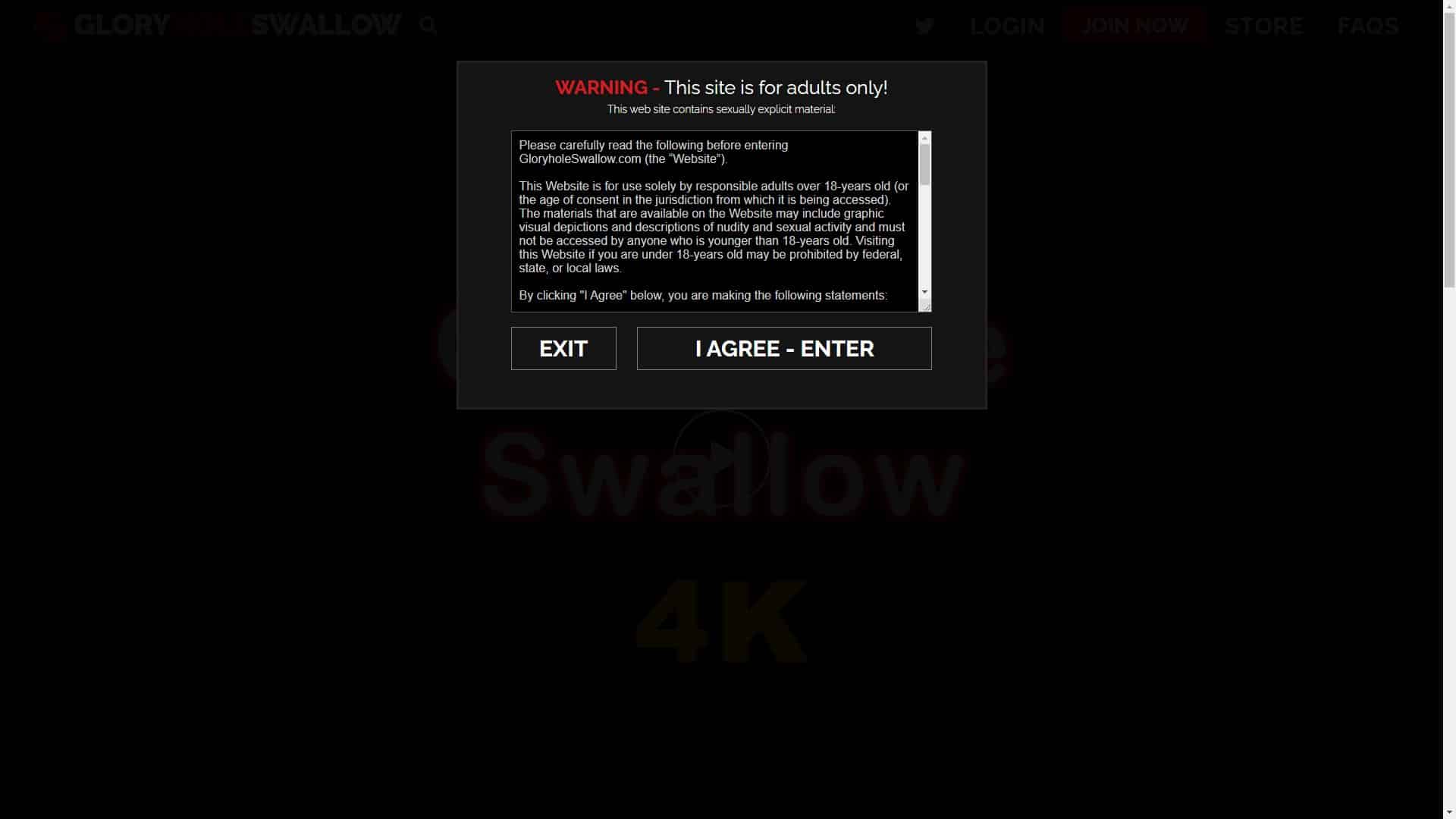 Screenshot of Gloryhole Swallow