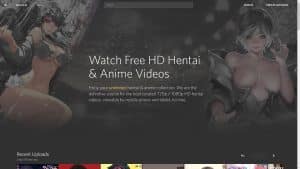This is the : Hanime.Tv-homepage