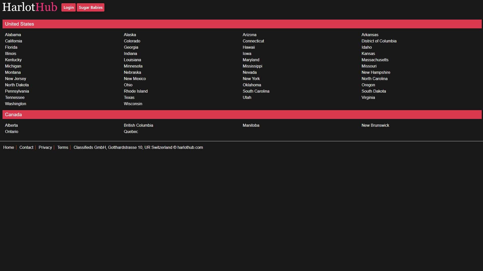 Screenshot of Harlothub