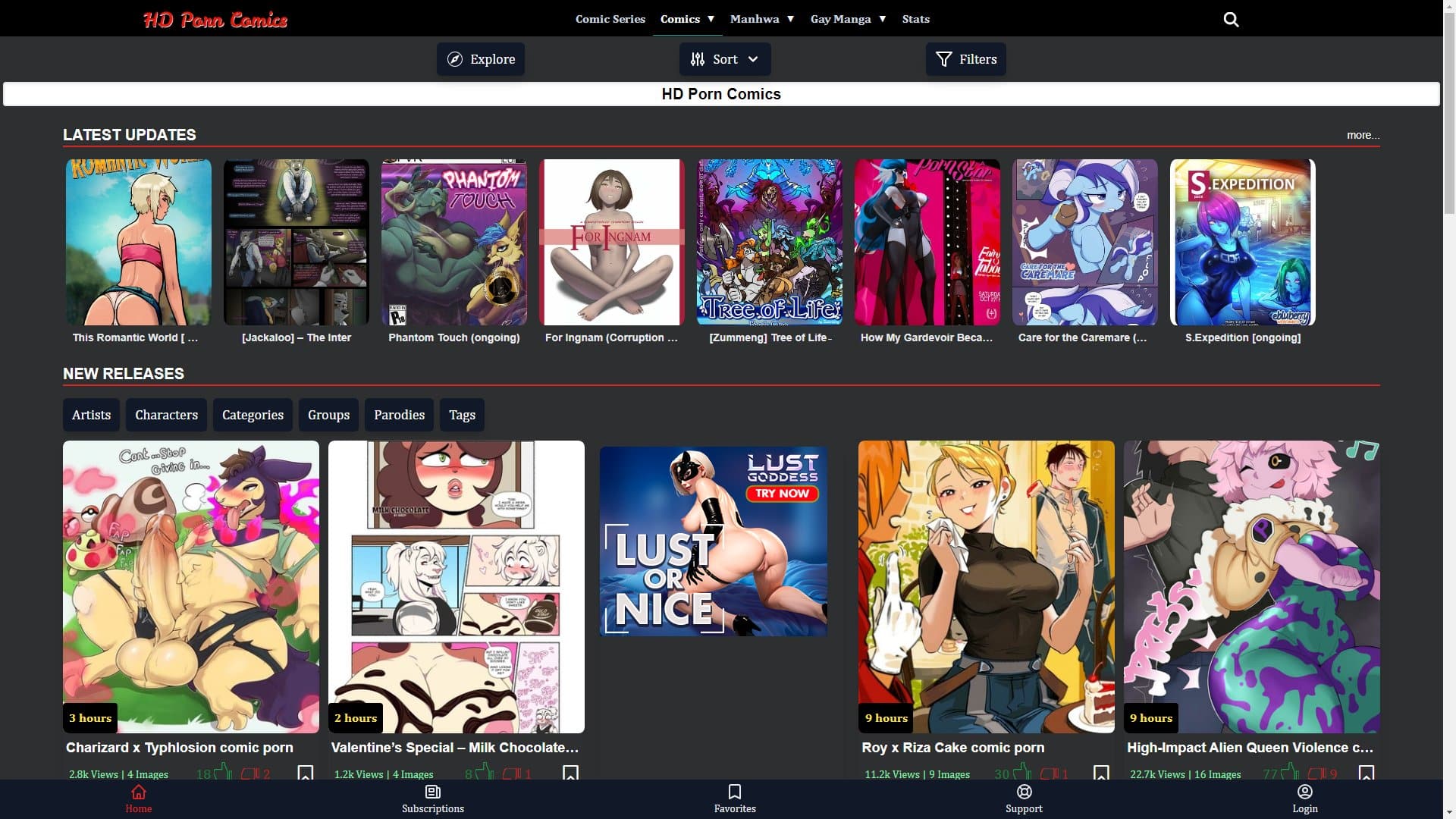 Screenshot of Hd Porn Comics
