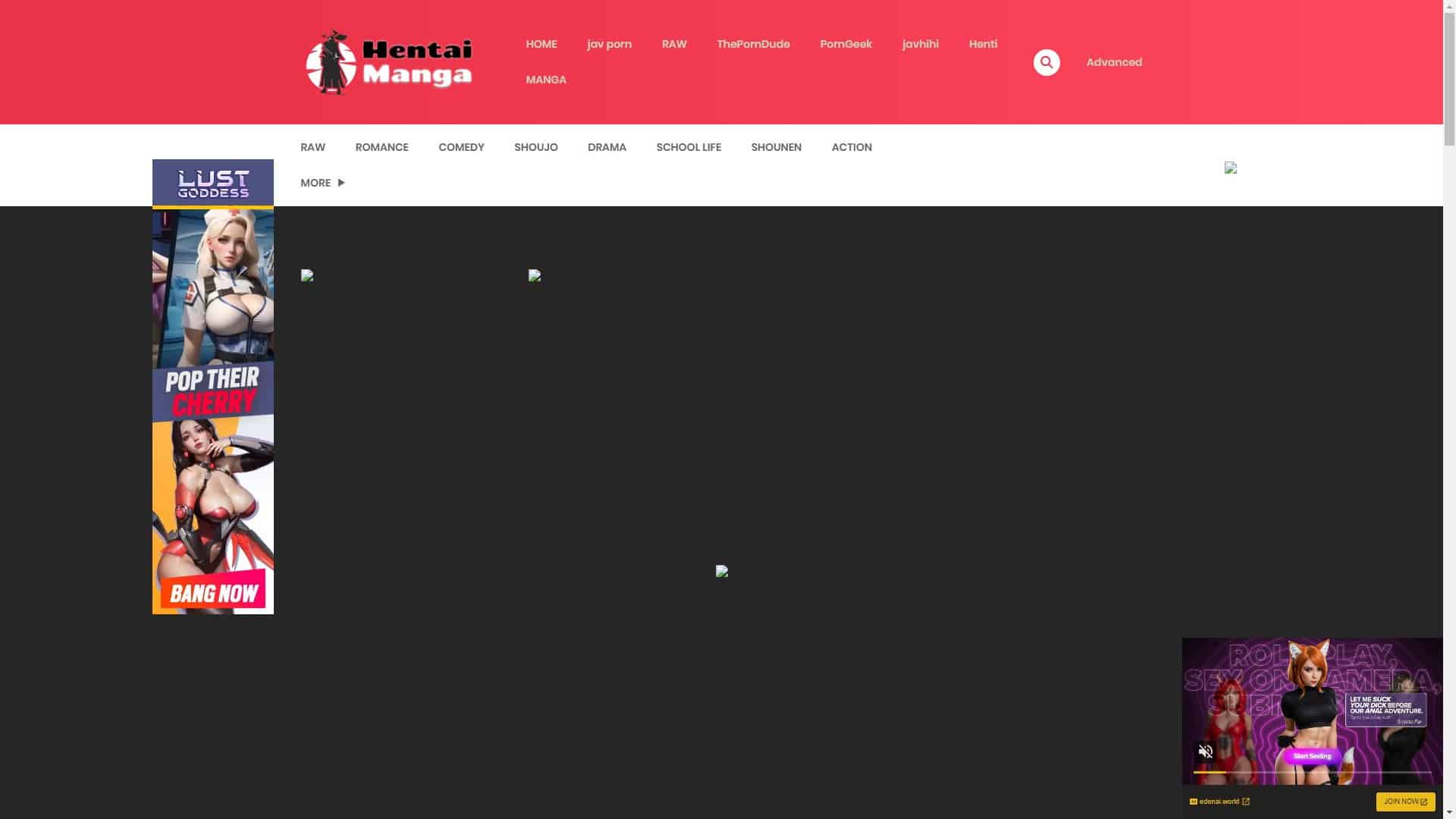 Screenshot of Hentaimanga.Me