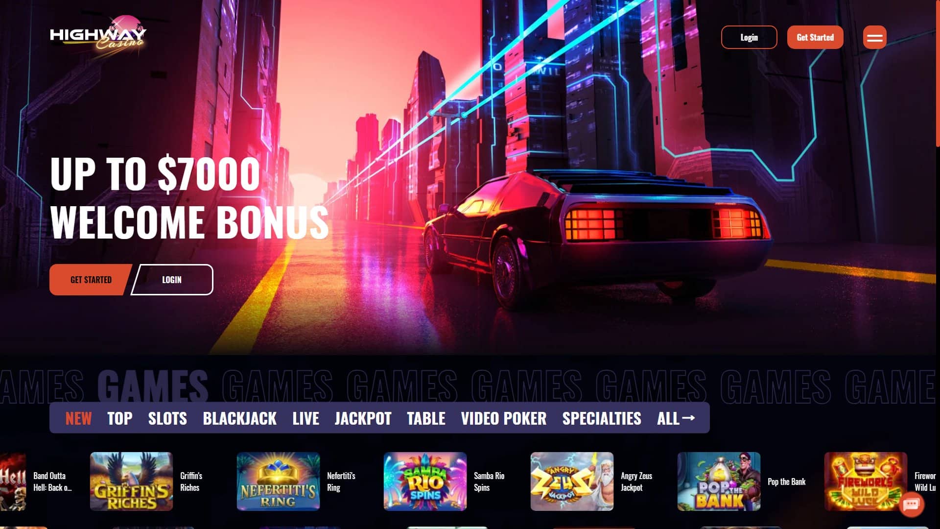 Screenshot of Highway Casino