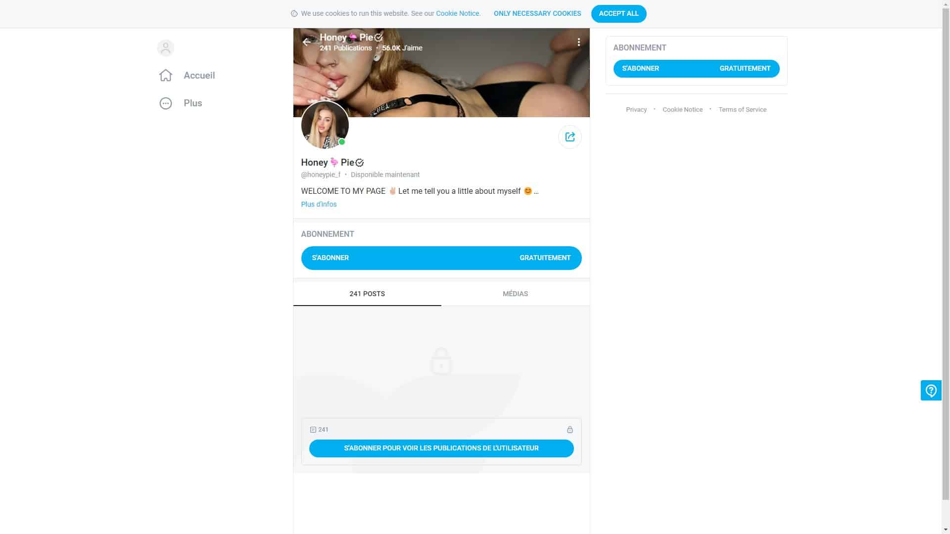 Screenshot of Honey Pie