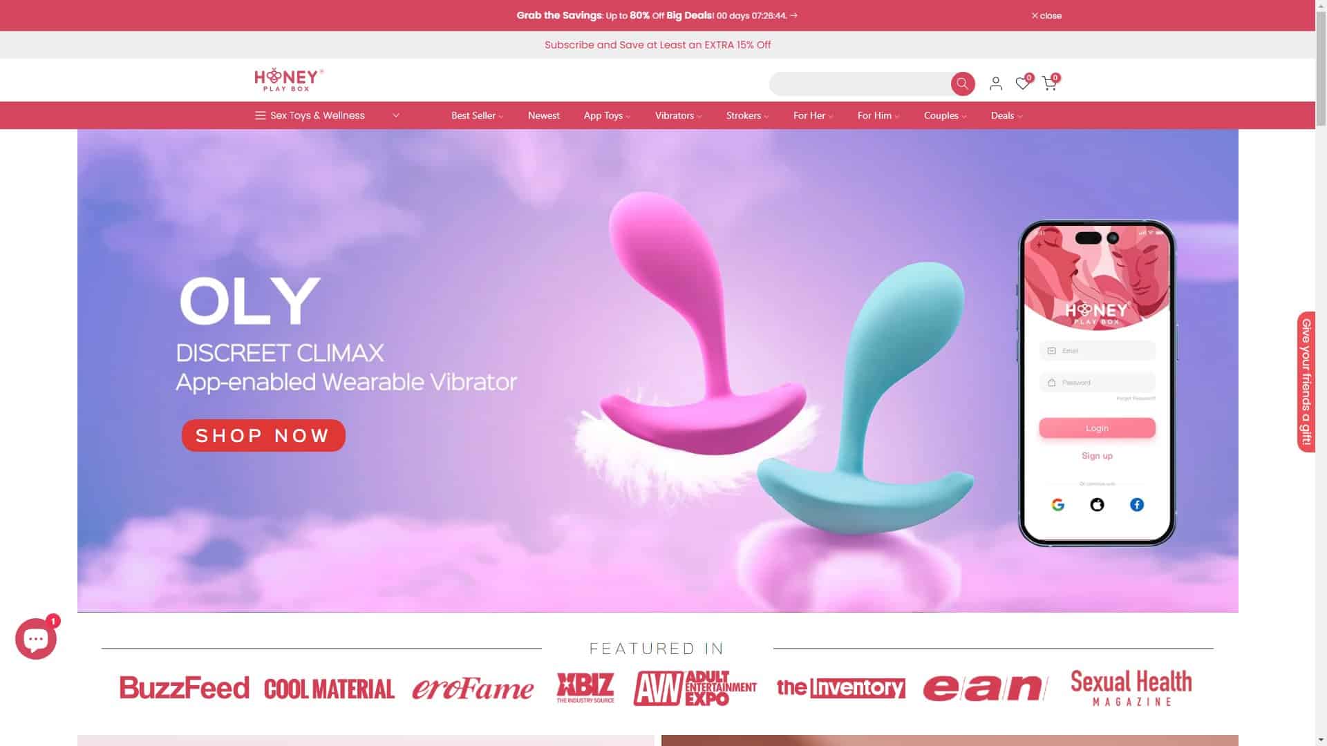 Screenshot of Honey Play Box