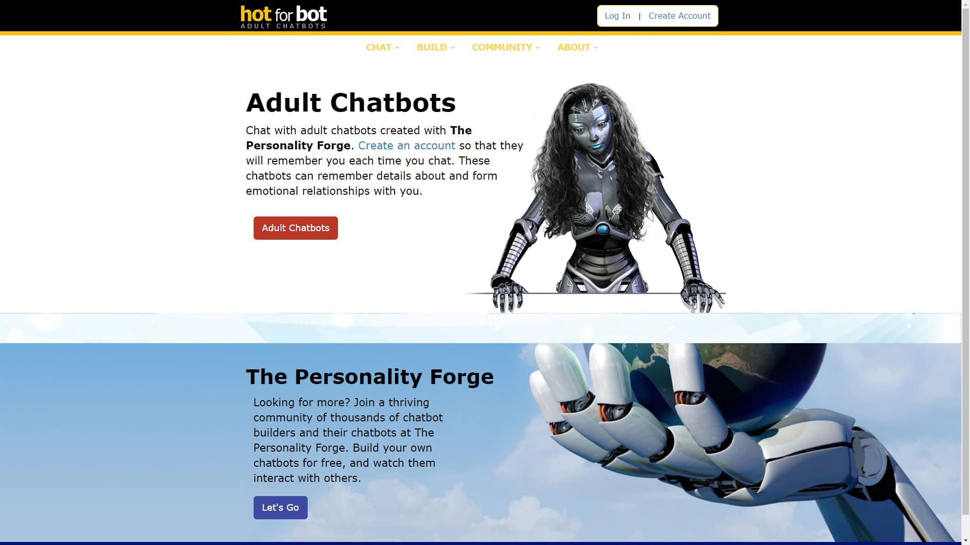 Screenshot of Hot For Bot