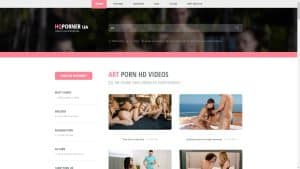 This is the : Hqporner-Art-Porn-homepage
