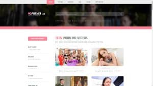 This is the : Hqporner-Teen-18-homepage