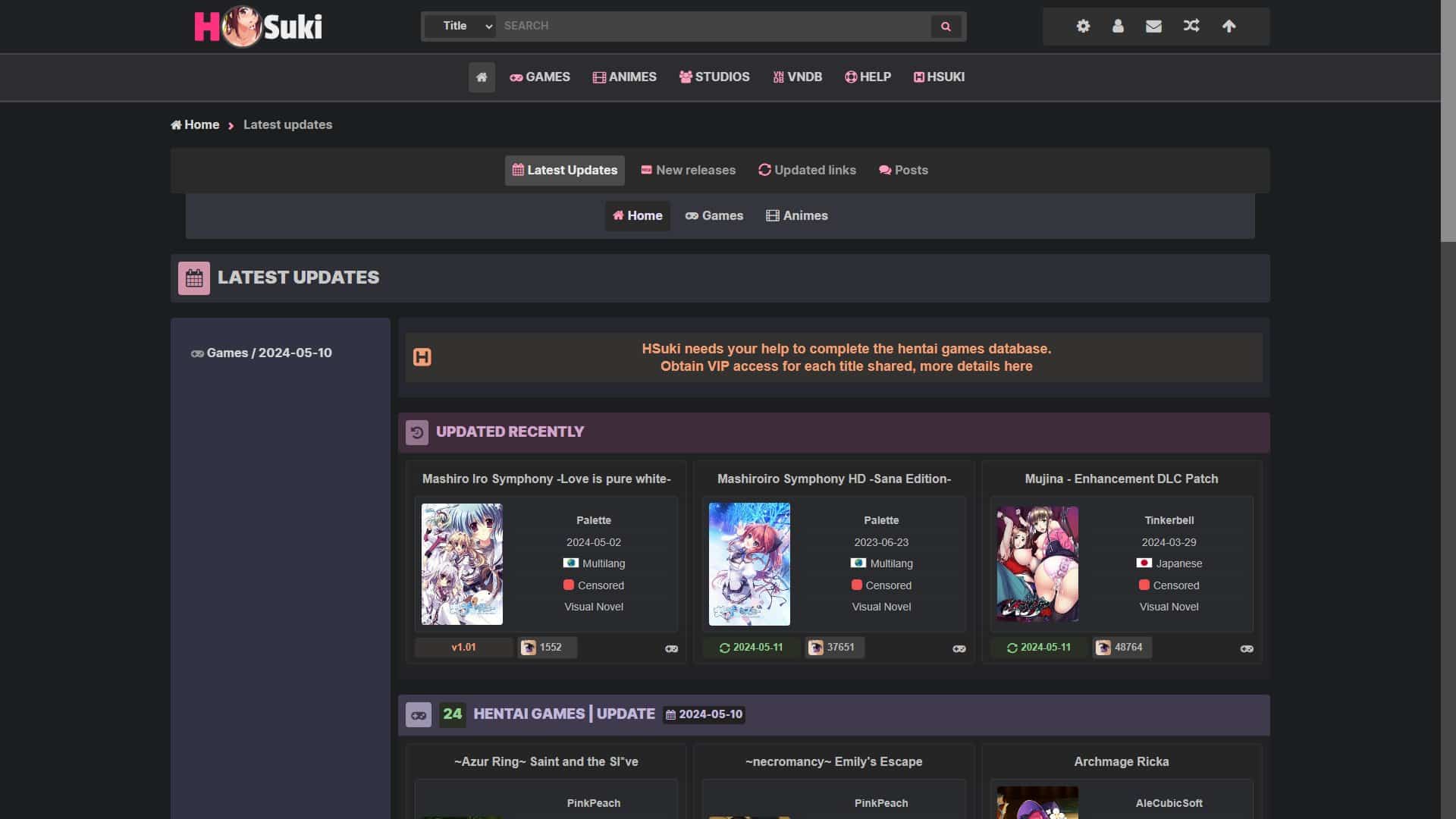 Screenshot of Hsuki