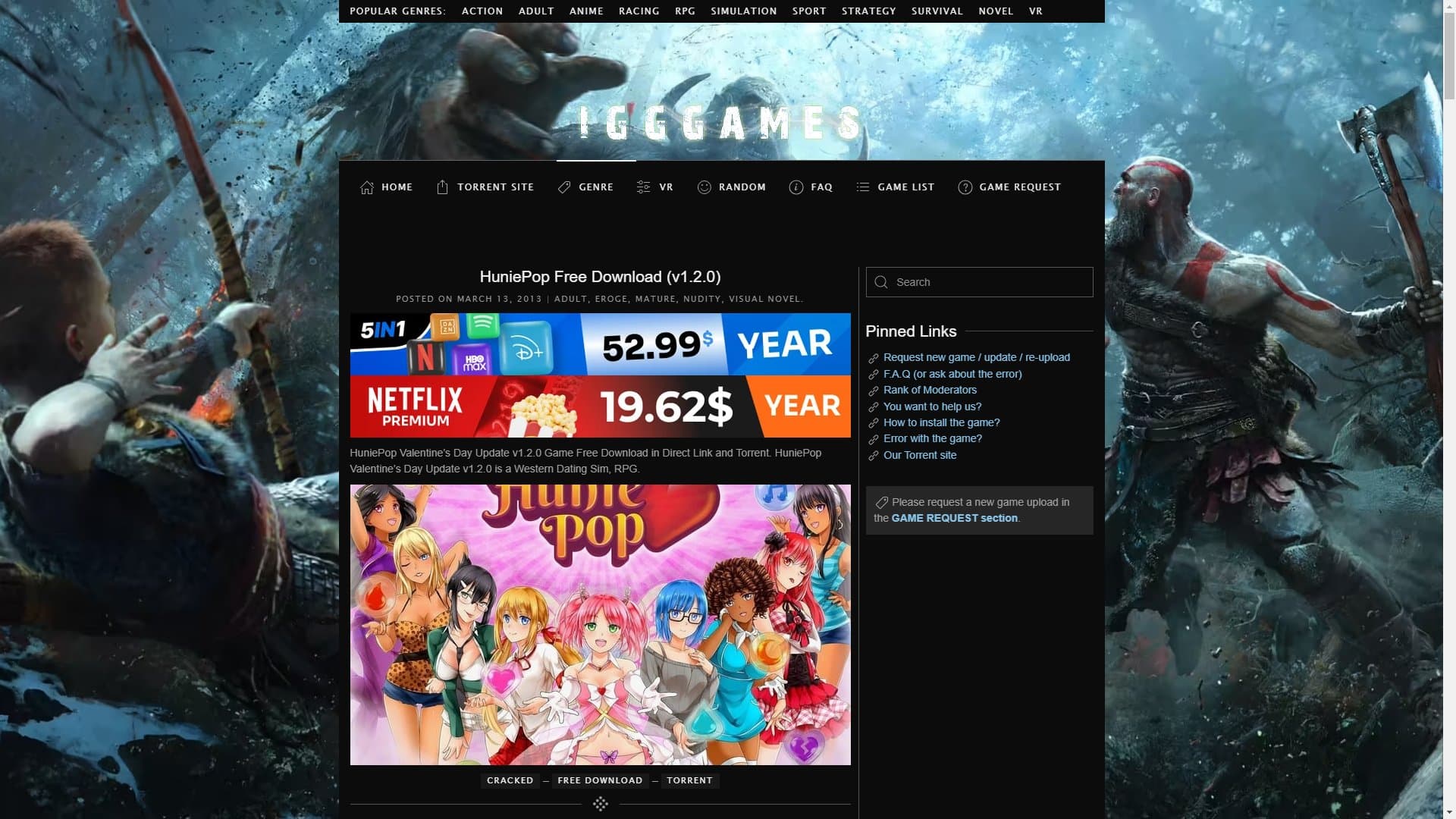 Screenshot of Huniepop