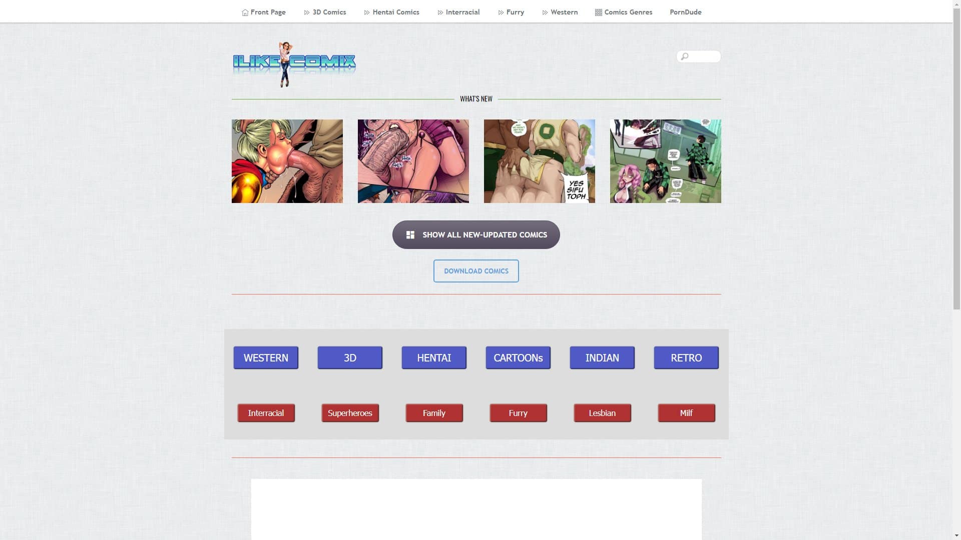 Screenshot of Ilikecomix