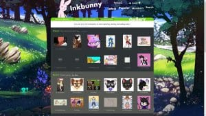 This is the : Inkbunny-homepage