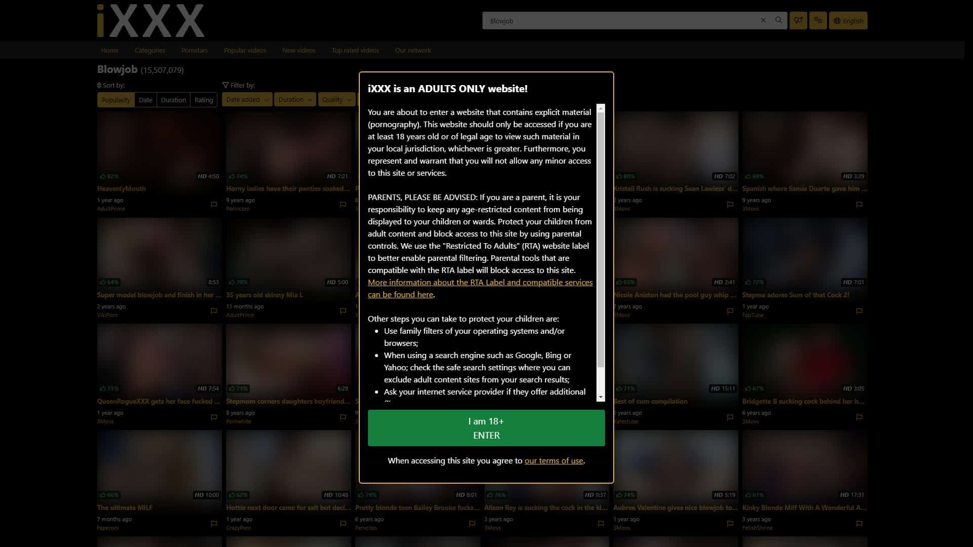 Screenshot of Ixxx Blowjob