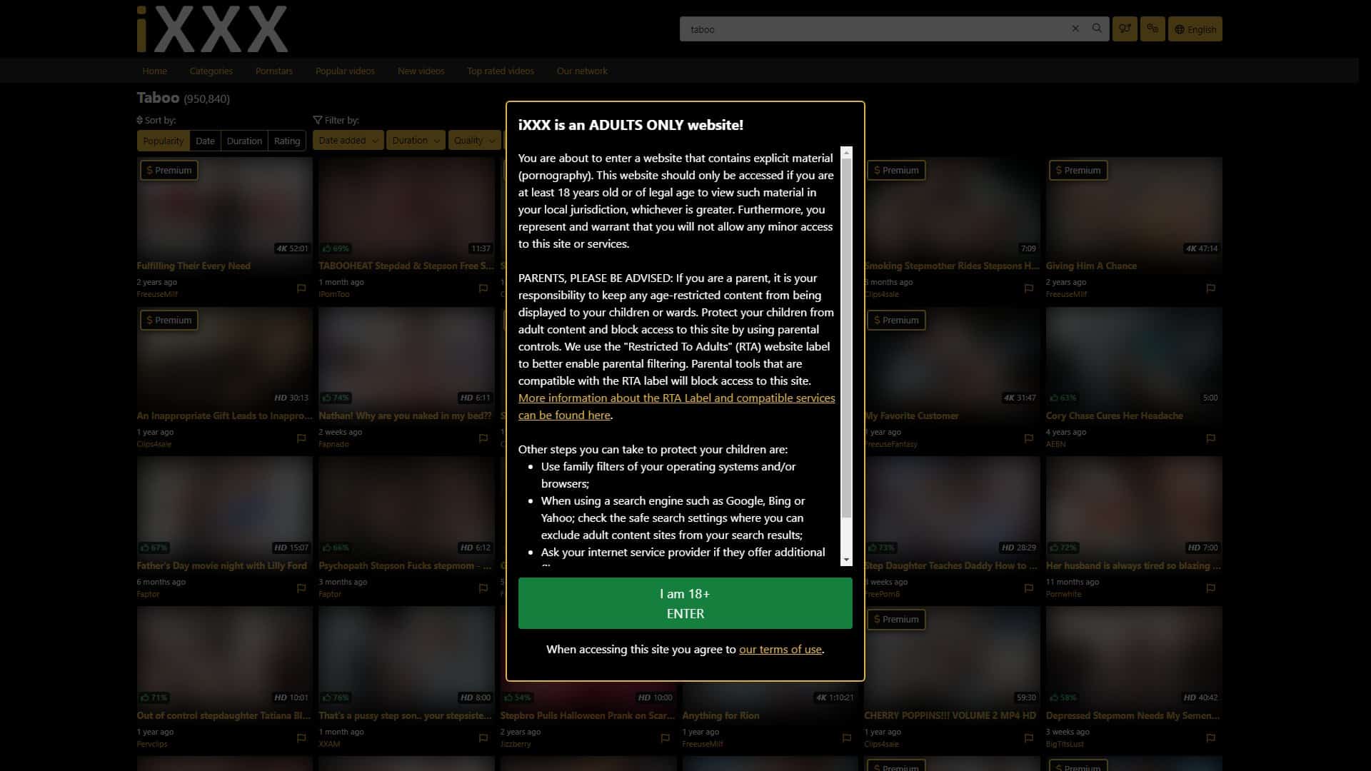 Screenshot of Ixxx Taboo (Fantasy)